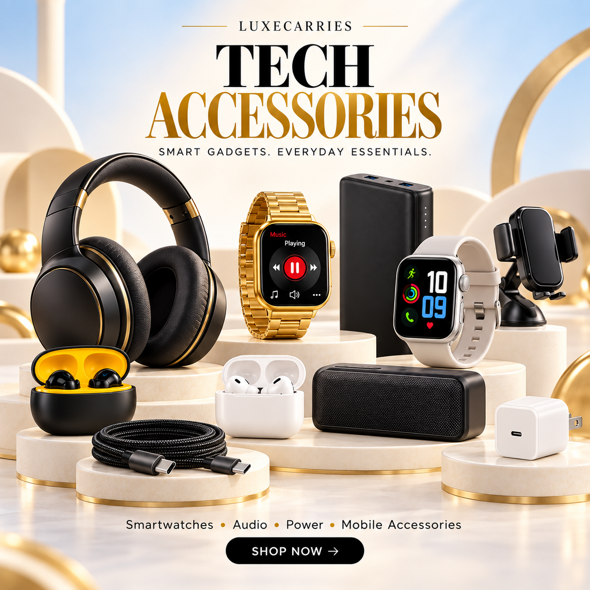 Tech and mobile accessories collection by Luxe Carries for Dubai and UAE