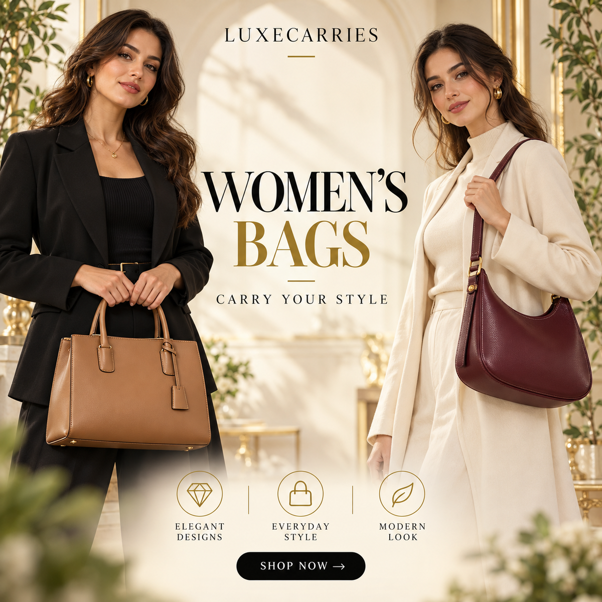 Women's bags and handbags collection by Luxe Carries for Dubai and UAE