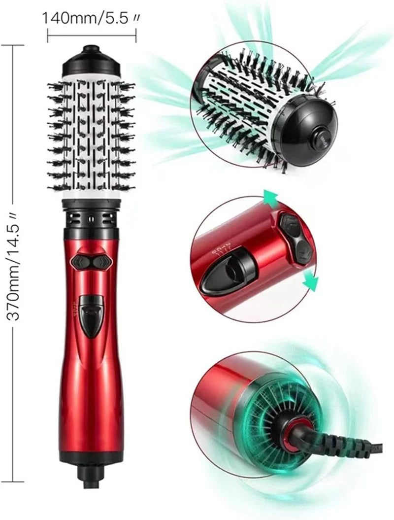 Rotating hot air styler attachment detail