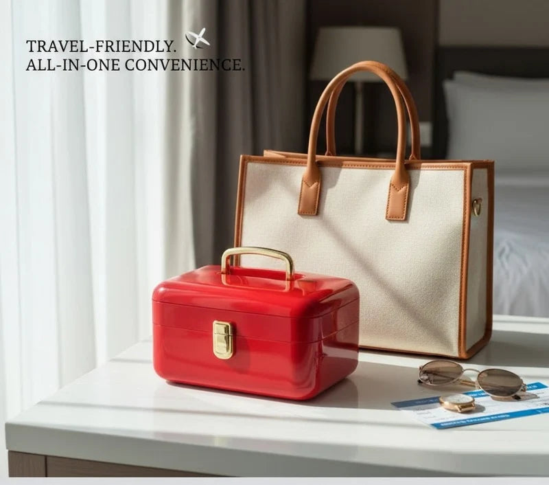 Classic Deluxe Vanity Case Make-Up Kit © Ⓢ - Luxecarries