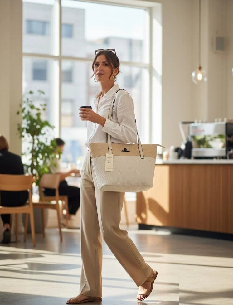 Cortina Textured Tote Bag - Luxecarries