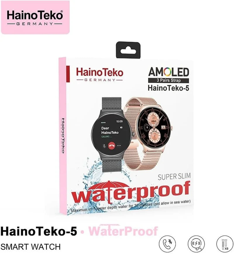 HainoTeko - 5 Amoled Smartwatch - Luxecarries