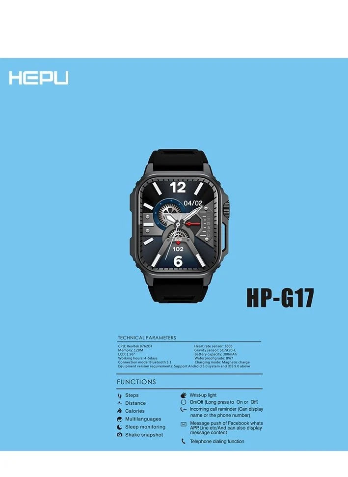 Hepu - Multifunctional Smart Watch - Luxecarries