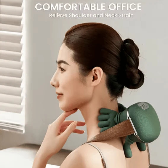 Portable shoulder and neck massager features